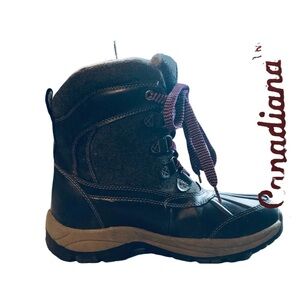 Canadiana Womens 3M Thinsulate -30‎ degrees Winter Lace-up/Lined Boots - size 6